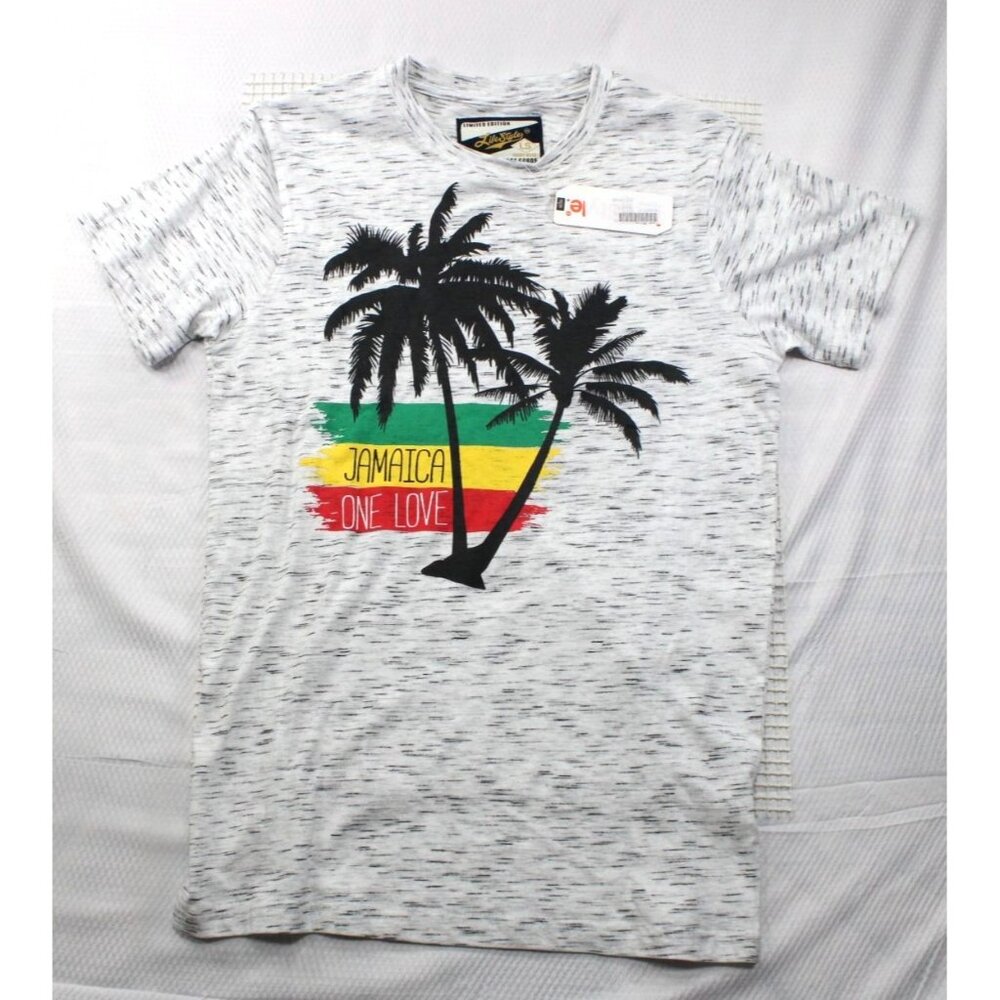 NWT Jamaica One Love Graphic Tee Shirt By Lifestyle Vintage Goods M‎